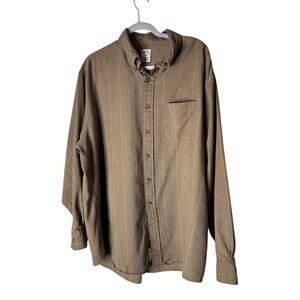 Brooks Brothers 346 Men's Cotton Wool Blend Flannel Shirt Houndstooth Size XXL